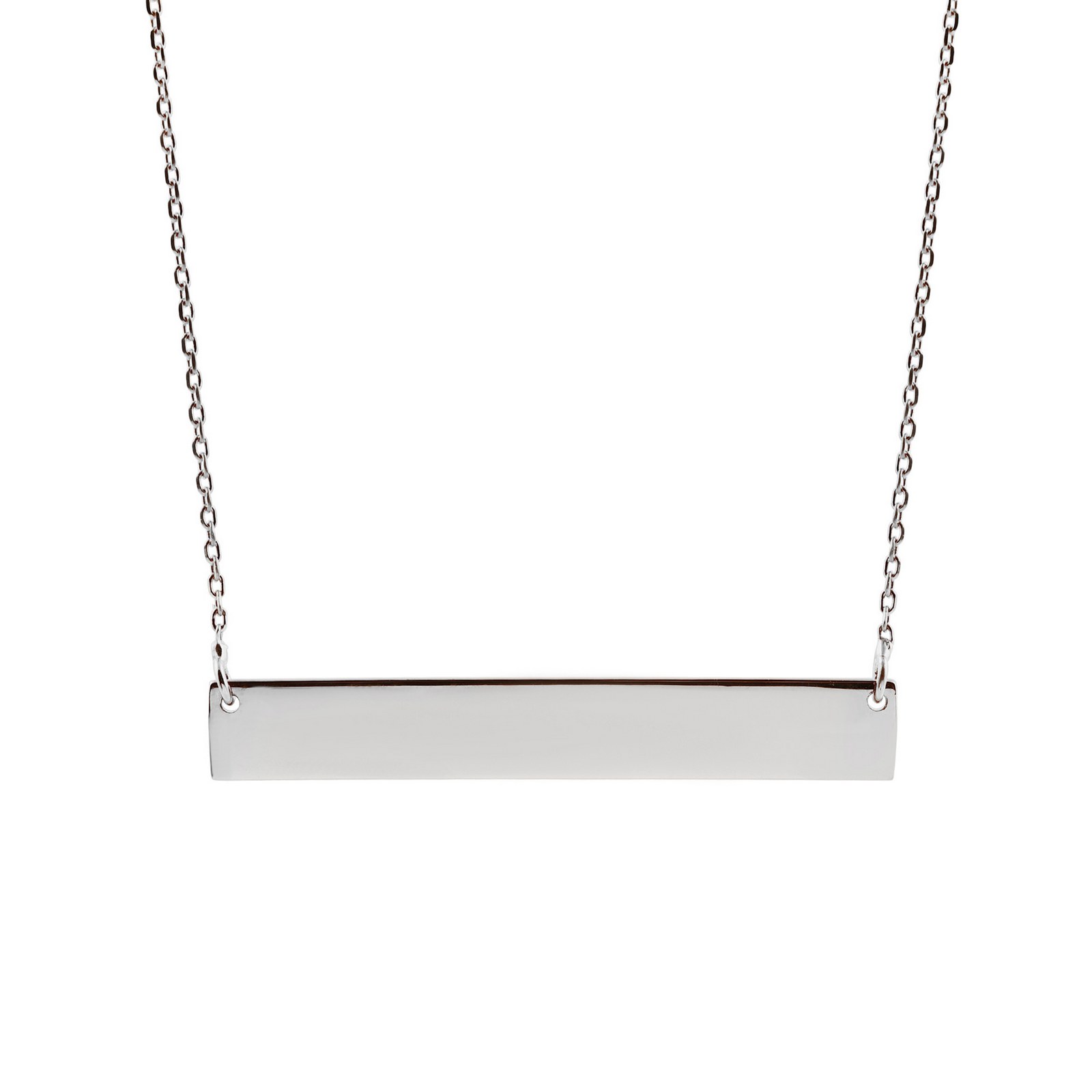 Gold rectangle deals bar necklace