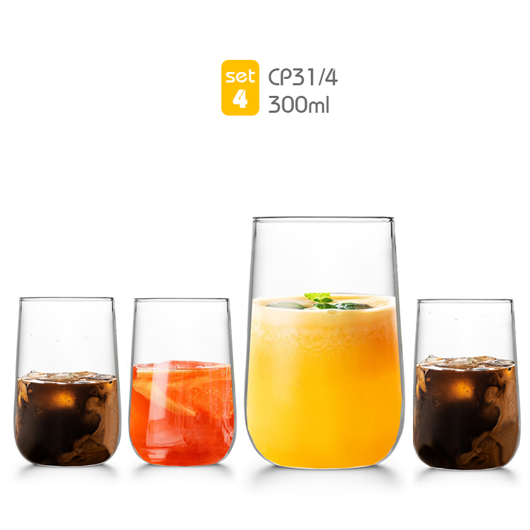 Bộ 4 ly thủy tinh samadoyo cp31/4 300ml