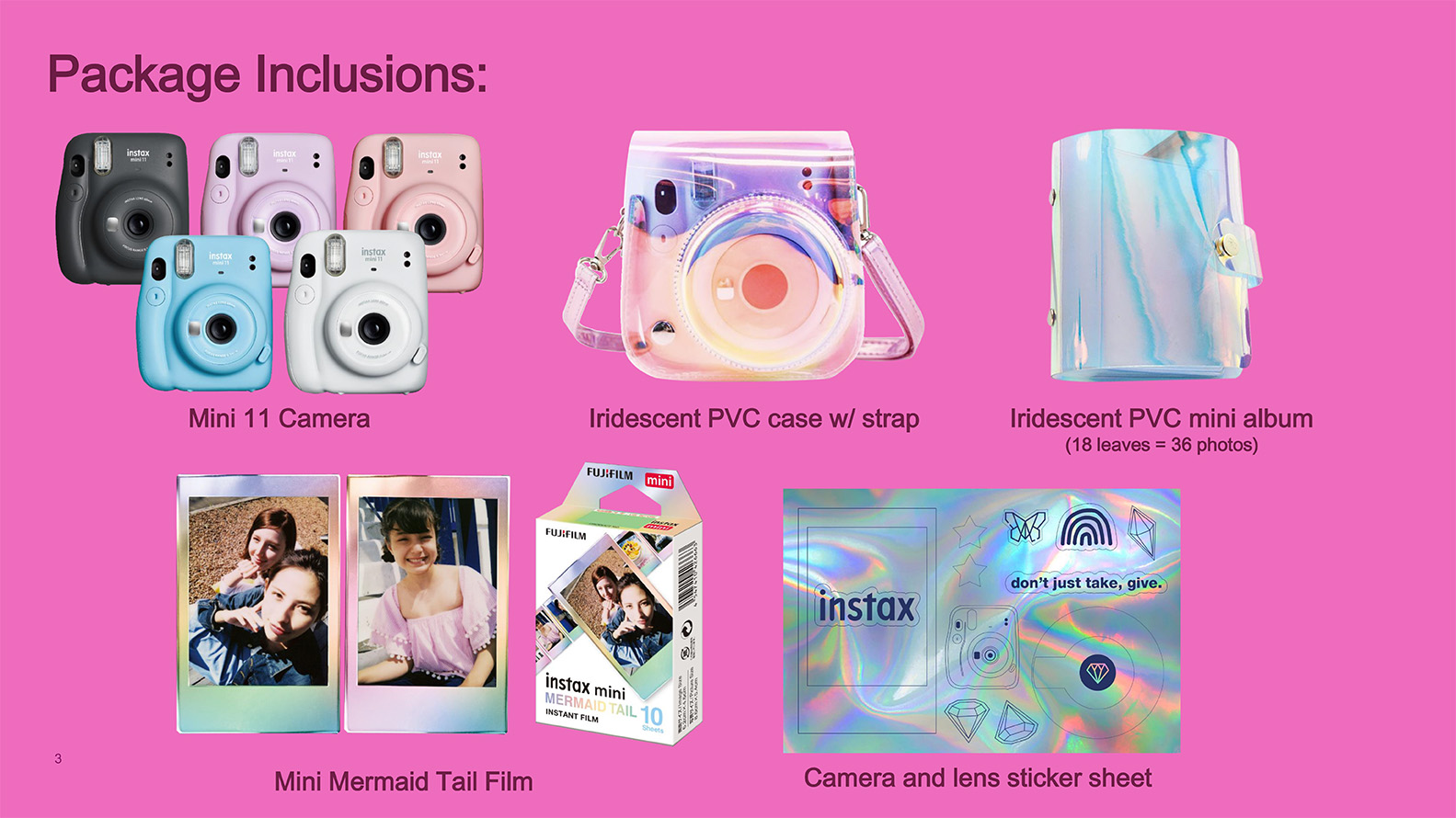 Fujifilm instax mini 11 Prism Package White Instant Camera