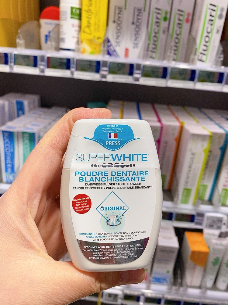 Bột làm trắng răng Super White Pháp