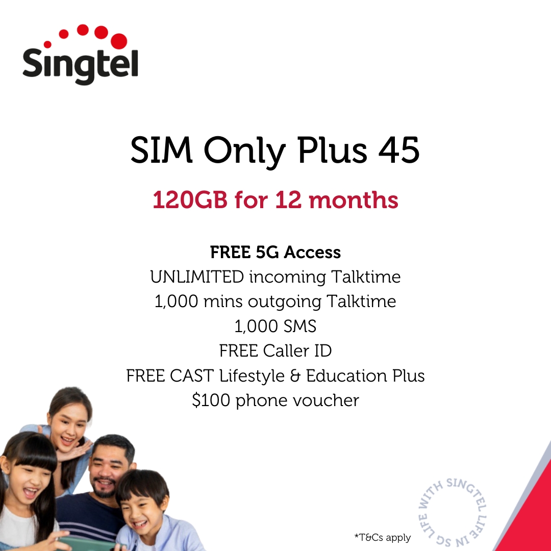 singtel sim only 45