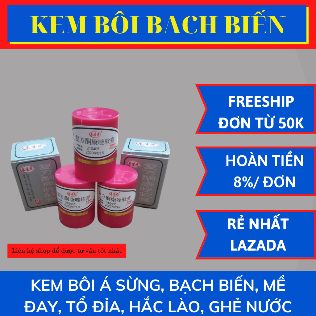 Kem bôi bạch biến nấm ngứa á sừng mề đay - Kem bôi nấm ngứa