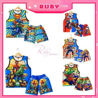 Đồ bộ mặc nhà QUẦN ĐÙI - ÁO BA LỖ cho bé trai bé gái phom từ 5kg đến 47kg chất thun mềm mịn mát in hoạt hình SIÊU NHÂN con cọp pikachu doremon kitty 💥 Đồ bộ gia đình 💥 Đồ bộ nhóm tập thể DBRBSN FULL SIZE