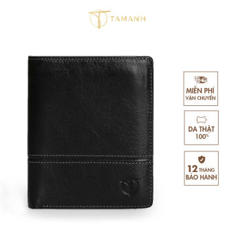 Ví da nam đứng TÂM ANH da bò thật cao cấp hàng hiệu VNTAD-31D