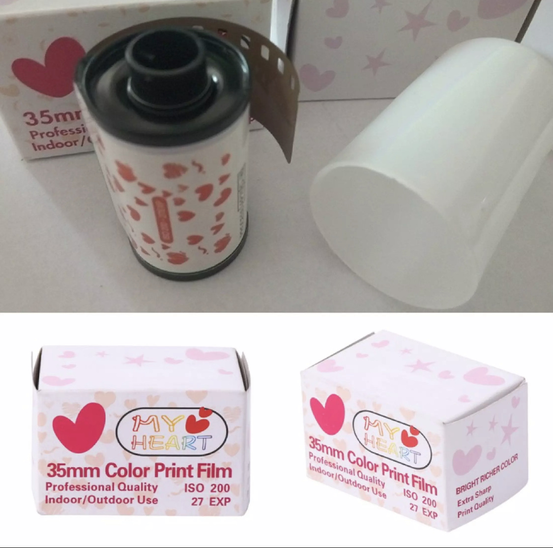 Phim ảnh 35mm họa tiết dễ thương chuyên dụng cho máy ảnh Lomo Holga/H4