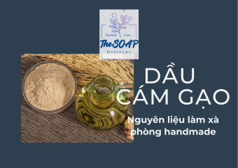 500ml Dầu cám gạo nguyên chất làm xà phòng