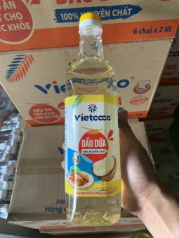 Dầu dừa cooking oil Vietcoco - DẦU ĂN chai 1 lít