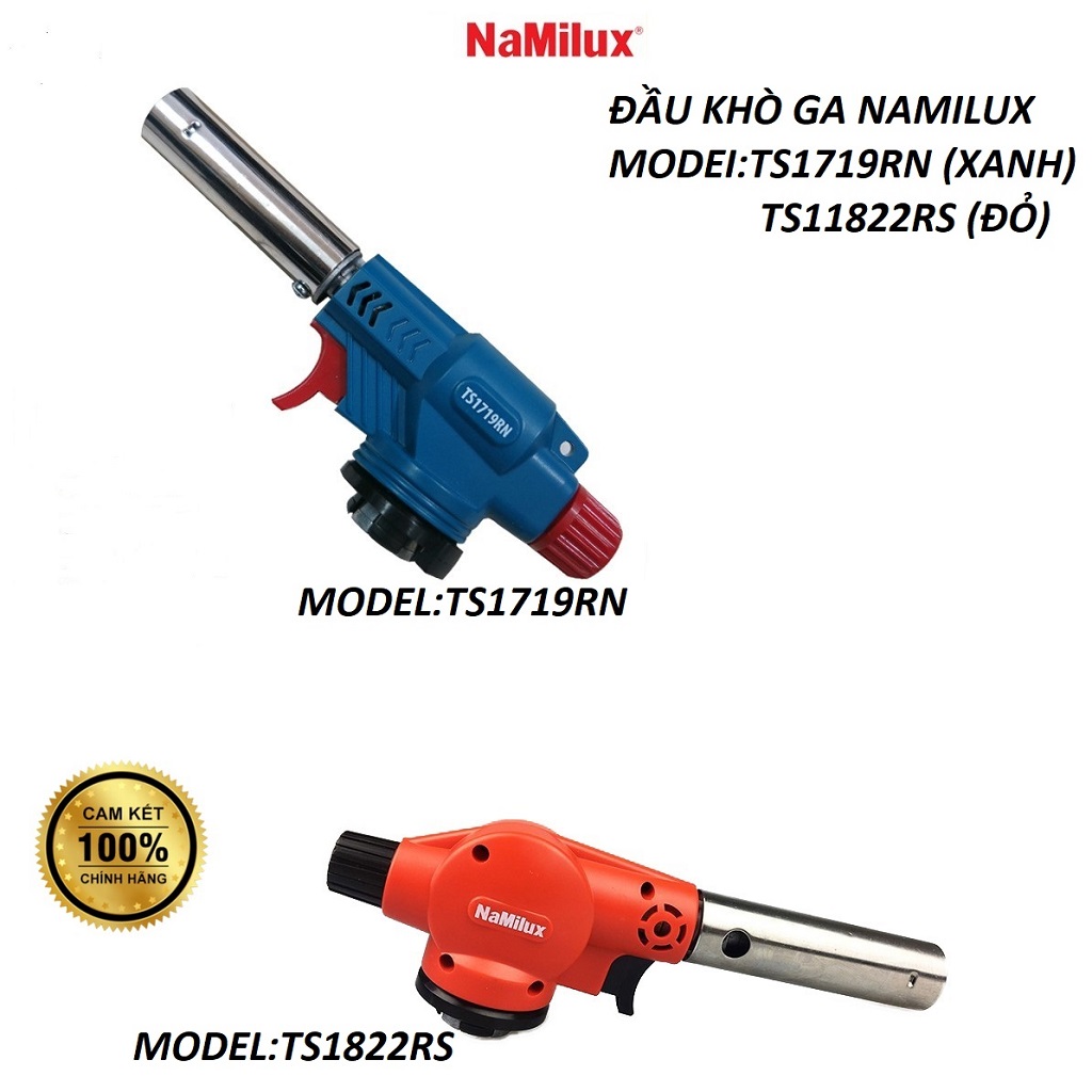 Đầu khò ga namilux - đèn khò model ts1719rn - ts1822rs