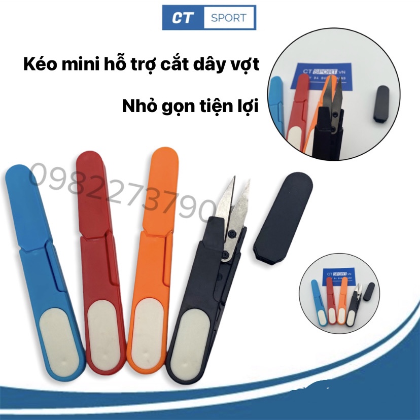 Kéo mini, kéo cắt dây vợt, dụng cụ cắt dây vợt, nhỏ gọn tiện lợi