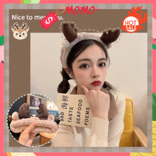 Băng Đô Rửa Mặt Hình Thú, Băng Đô Nữ Cute, Băng Đô Cài Tóc Phong Cách Hàn Quốc Dễ Thương Cute Cho Bạn Nữ Hàng dày loại Bông xù mềm mại