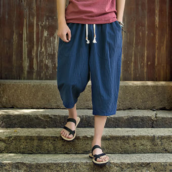 Quần lửng baggy nam, Chất đũi xốp dày dặn, Thoáng mát, Rất phù hợp cho Mùa hè, Đi biển, Giao lưu, Mặc nhà...