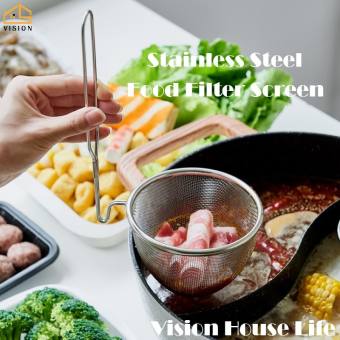 Vision Dụng Cụ Lọc Bằng Thép Không Gỉ Dụng Cụ Lọc Móc Nồi Lẩu Dụng Cụ Múc Mì Gia Dụng Dụng Dụng Cụ Lọc Chiên Nhiệt Độ Cao Màn Lọc Dầu Rây Rây Bột Dụng Cụ Làm Bánh Nhà Bếp