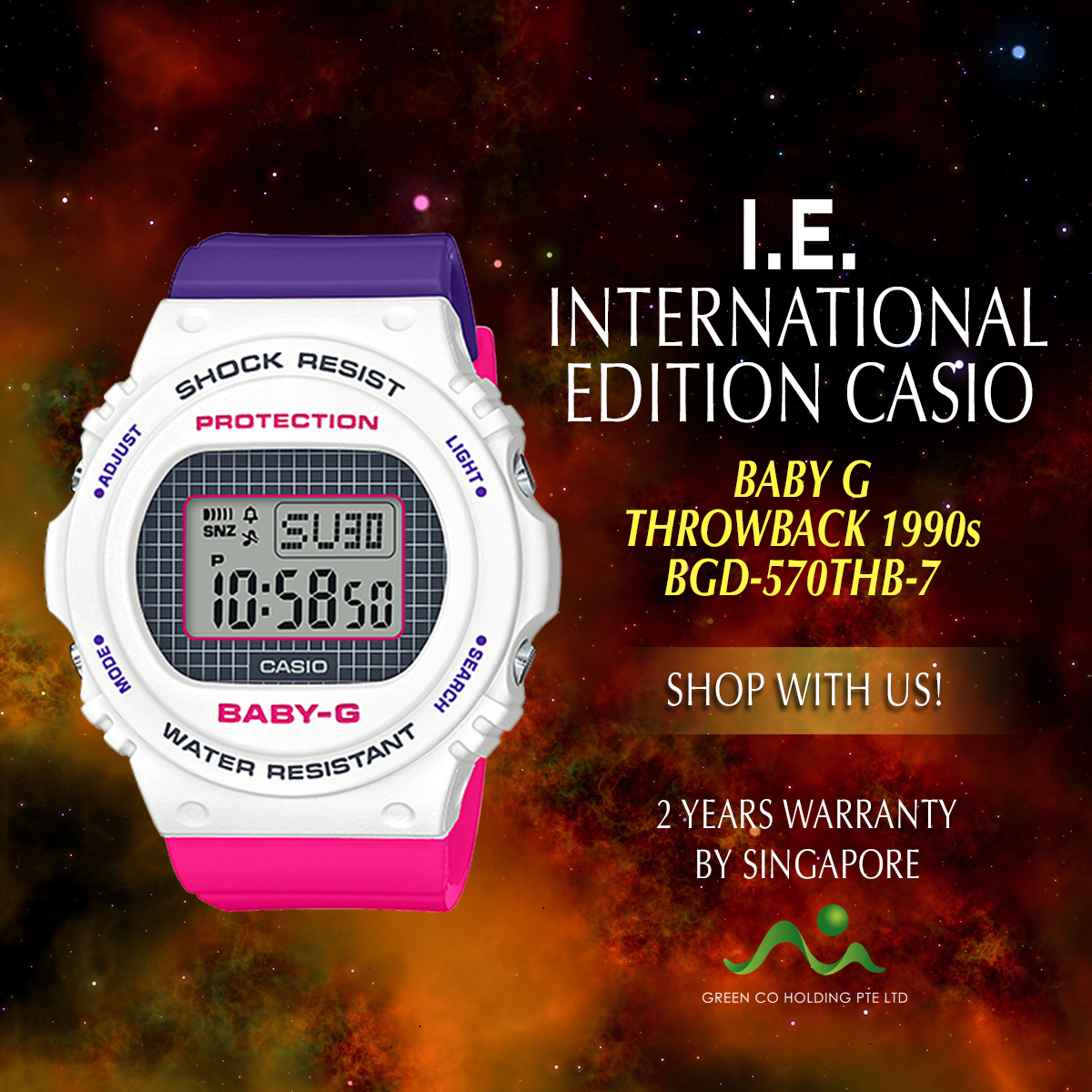 Casio square hot sale face watch