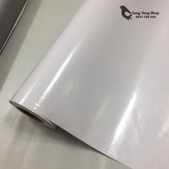 giấy dán tường có keo - decal trắng bóng ( khổ 1,2m )