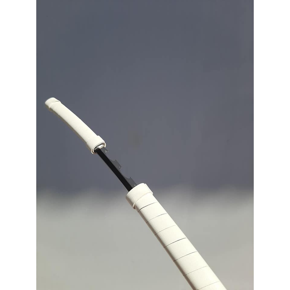   23cm  Mô hình kiếm Inosuke - Tặng đế kiếm 2 tầng - Hình thật - Quấn dây da - Kimetsu no Yaiba - Baystore 