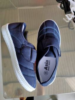 Giày Bata xanh đen dán nam nữ