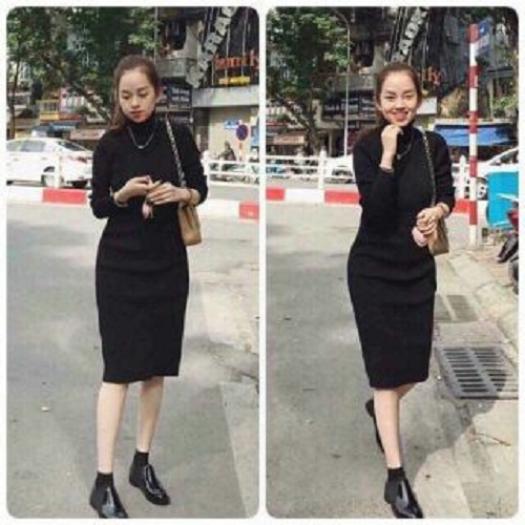 Váy len cổ lọ body loại 1 dày dặn | Shopee Việt Nam