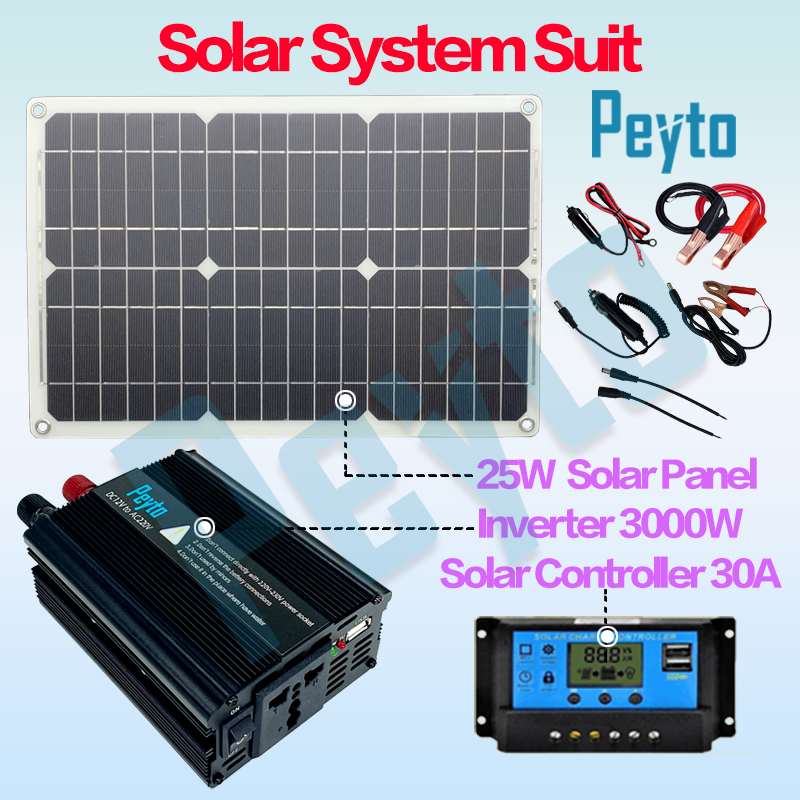 Peaks Power 3000W Biến Tần Sóng Sin Biến Đổi Bộ Chuyển Đổi Nguồn Điện Tần Số Cao DC 12V Sang AC 220V Bộ Chuyển Đổi Bộ Sạc Điện Xe Hơi Biến Tần Với 2.1A Cổng USB Kép Cổng Pin