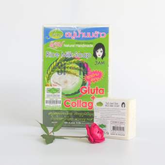 01 bánh xà bông gạo Jam 65g Thá