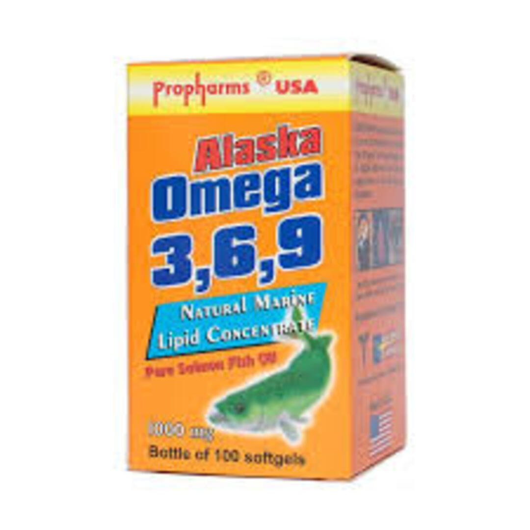 Viên uống bổ mắt, tim mạch, não Omega 3,6,9 alaska 100 viên.