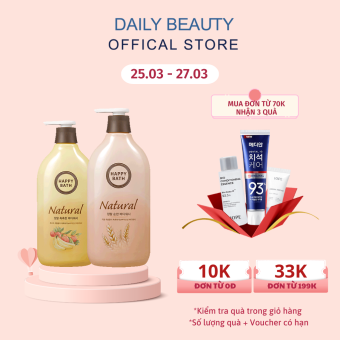 Sữa Tắm Happy Bath Natural Body Wash 900ml Daily Beauty