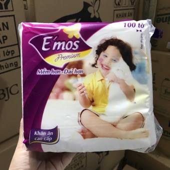 KHĂN GIẤY VUÔNG E'MOS 100 TỜ