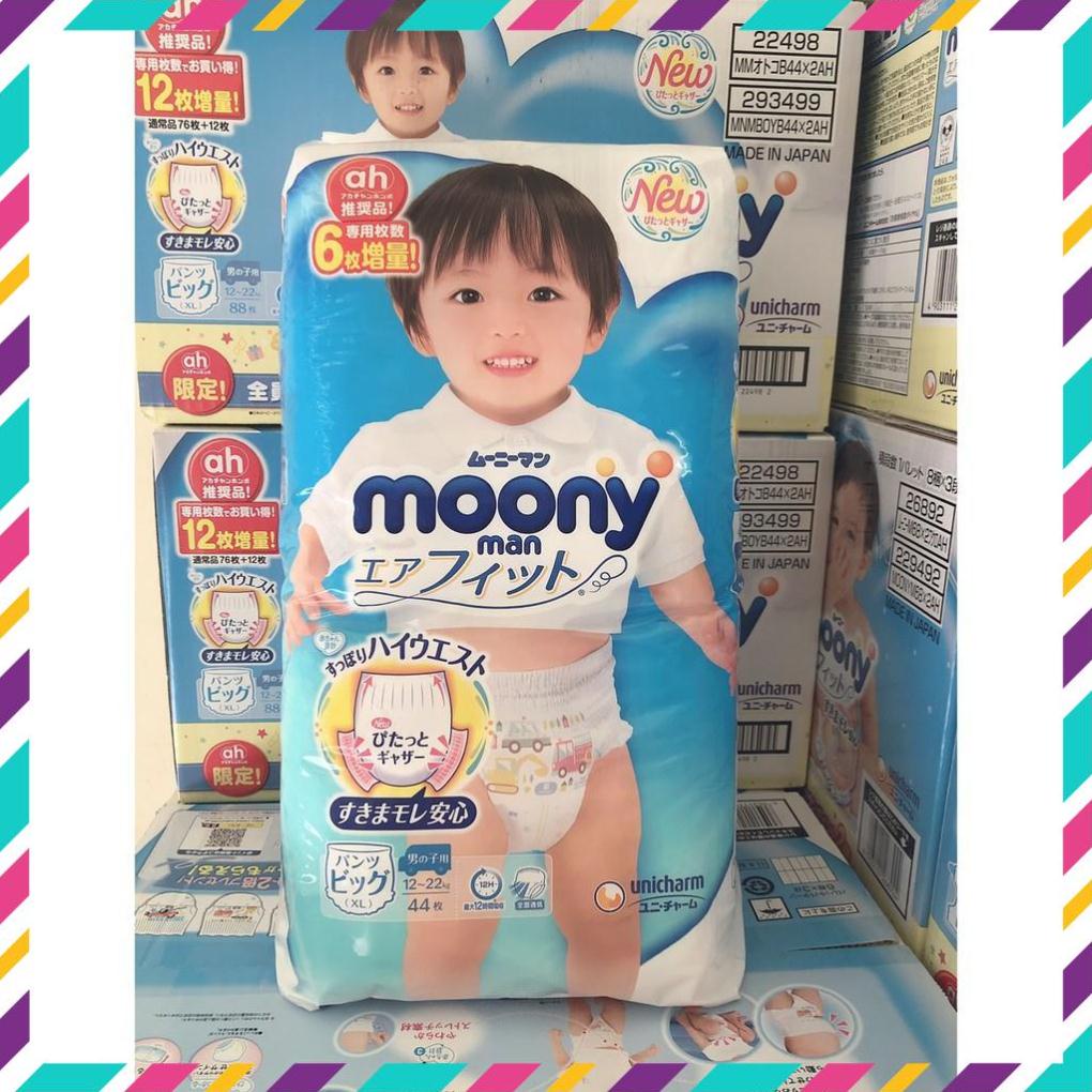 Tã bỉm moony xanh, moony natural nội địa nhật nb96/ s88/ m68/ l58/ m64/ l50/ xl44/ xxl28