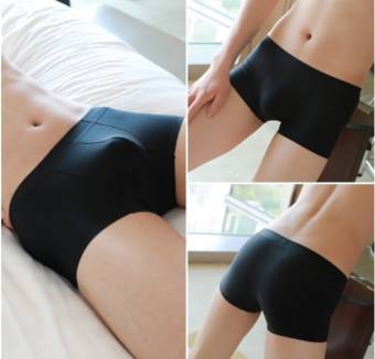 Quần lót nam thun lạnh nhật bản, quần boxer nam không đường may không viền QMEN
