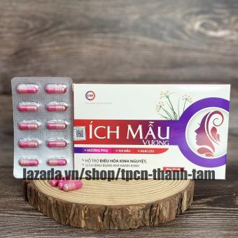Viên uống điều hoà kinh nguyệt ÍCH MẪU VƯƠNG giảm đau bụng kinh, kinh nguyệt không đều - Hộp 30 viên