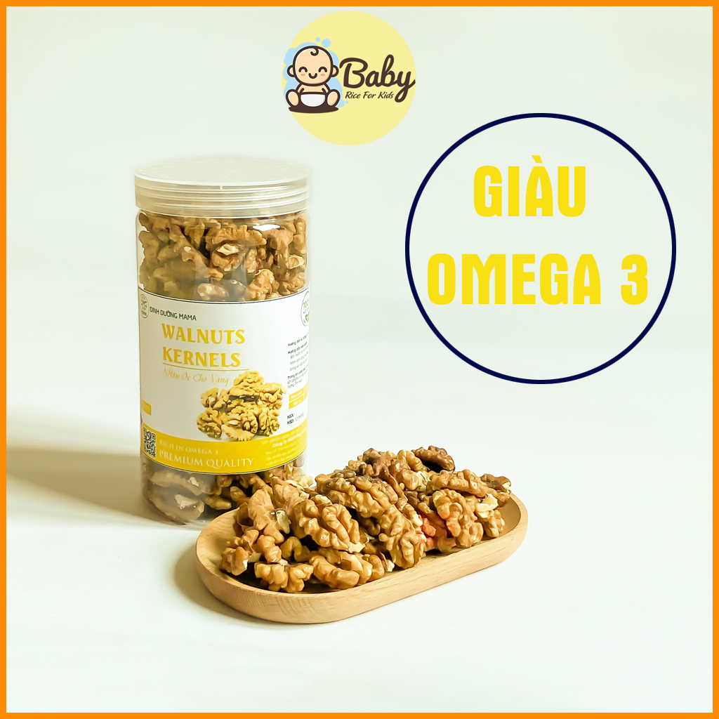 Hạt óc chó vàng tách vỏ mama nhập khẩu mỹ 500g hạt dinh dưỡng ăn vặt mẹ bầu ăn kiêng giảm cân hat oc cho hat dinh duong cac loai hat say khô ma001