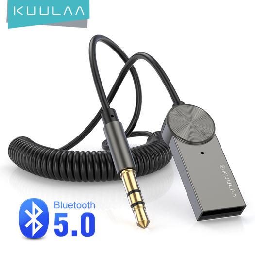 KUULAA Bluetooth Receiver 5.0 For Car Wireless USB Bluetooth Adapter 3.5mm  3.5 Jack Aux Audio