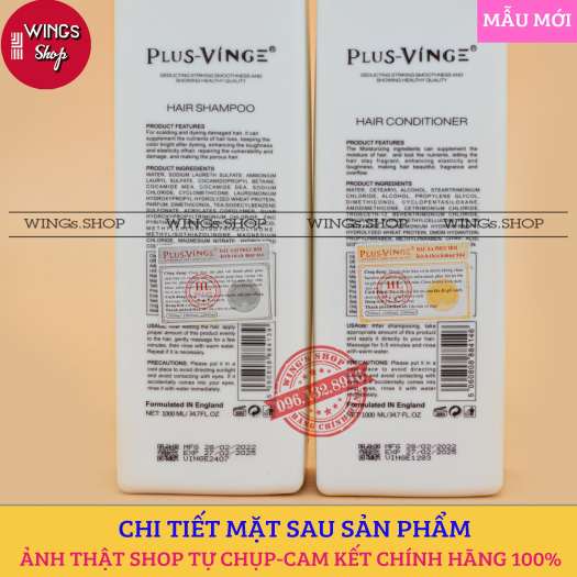Cặp Dầu Gội Xả Collagen Vinge 1000ML Giúp Giảm Rụng Tóc Phục Hồi Tóc Khô Xơ Hư Tổn, WINGs SHOP Dầu Gội Collagen Vinge Chính Hãng