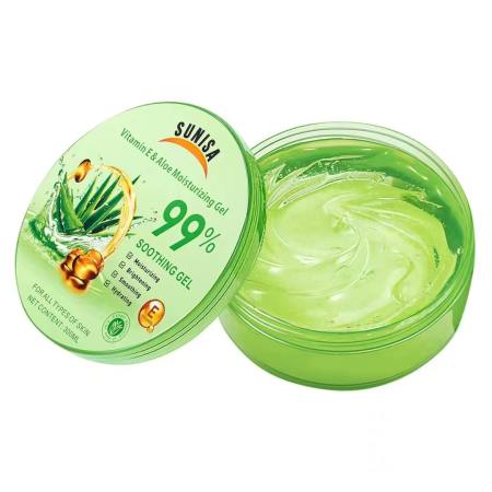 SUNISA Aloe Vera & Vitamin E Soothing Gel, Cherry Blossom Moisturizer