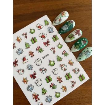 Sticker Noel,hình dán trang trí móng tay No-el