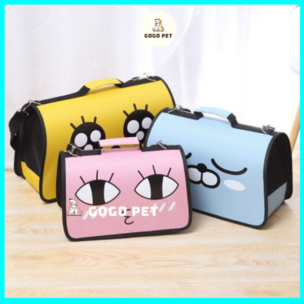 Túi vận chuyển chó mèo balo đựng mèo mặt cảm xúc nhiều size GOGO PET