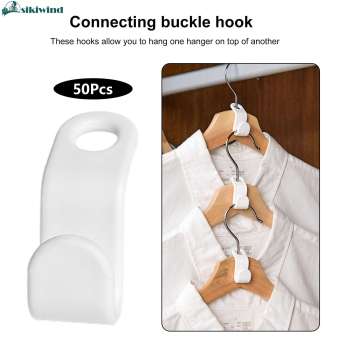 Móc Nối Móc Áo, 60 Cái Móc Nối Mở Rộng Tiết Kiệm Không Gian, Móc Treo Quần Áo Xếp Tầng Bằng Nhựa, Được Sử Dụng Trong Tiết Kiệm Không Gian Tủ Quần Áo Và Sắp Xếp Tủ Quần Áo
