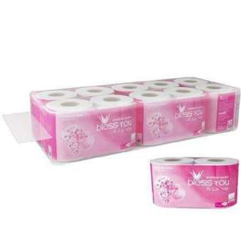 Giấy vệ sinh cuộn bless you hồng lốc 10 cuộn