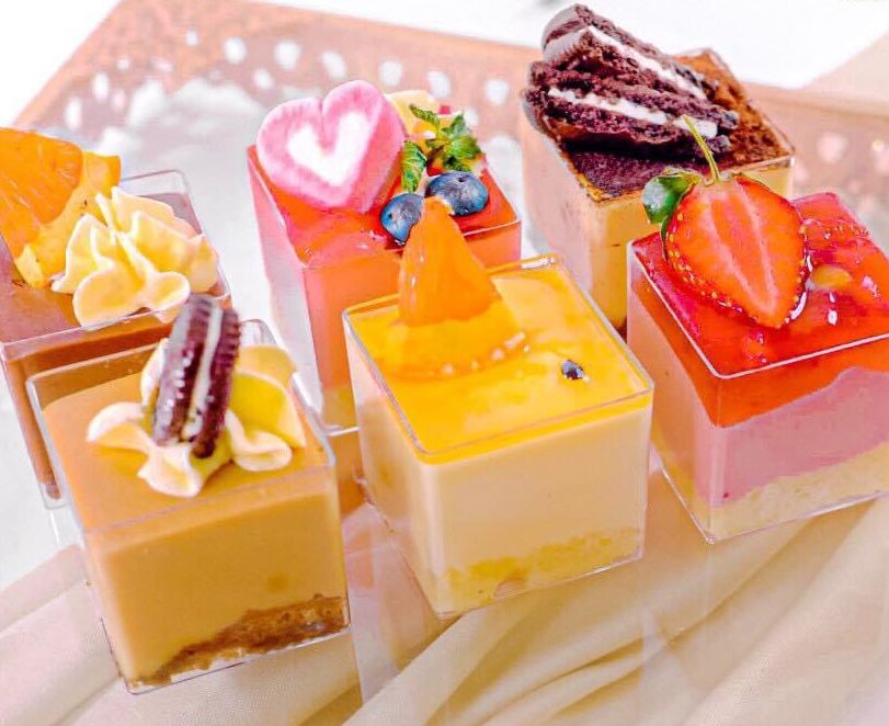 Set 50 Hộp Mousse Vuông Đựng Bánh Tiramisu - Yogurt - Panna Cotta - Red Velvet - LC-5550