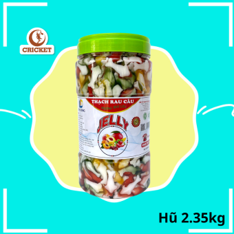 Thạch Con Cá 4 Màu Đại Long - Hũ 2.35kg Hương Trái Cây, làm topping trà sữa, trà trái cây.