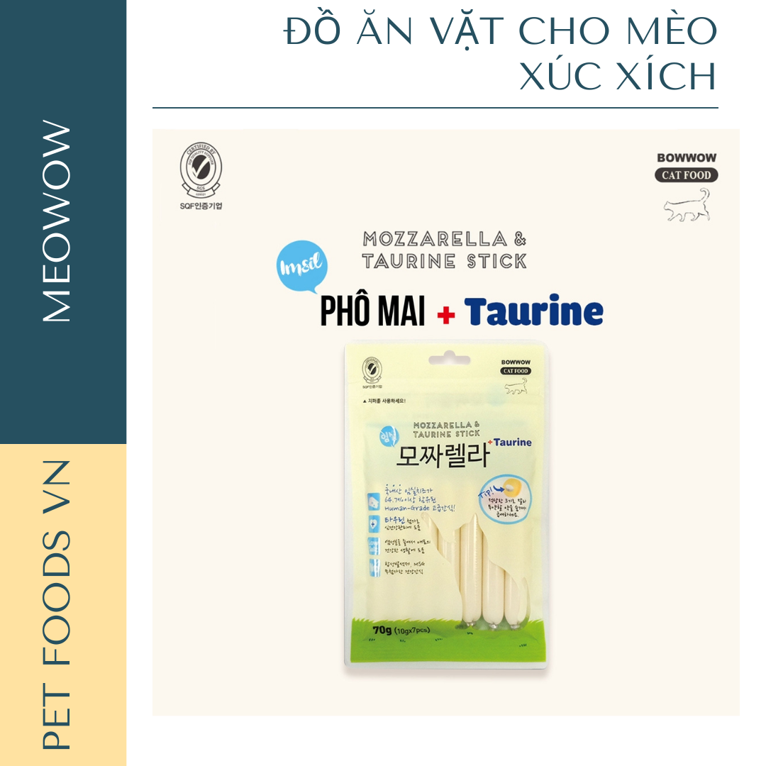 Xúc xích cho mèo meowow 70g
