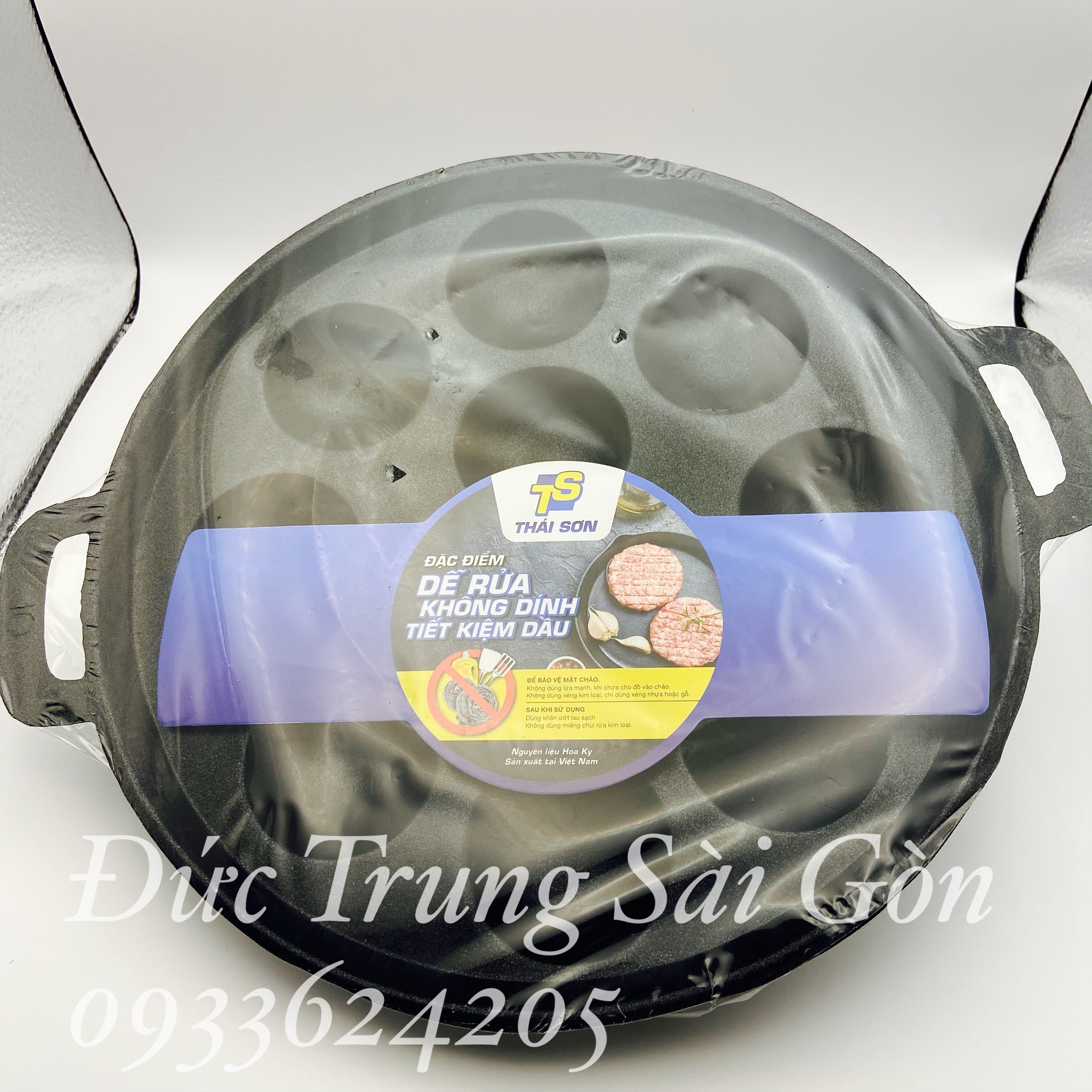 Khuôn bánh khọt gang chống dính 7bánh, 8 bánh,10 bánh, 12 bánh