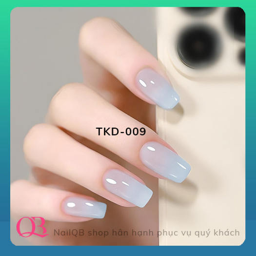 Sơn gel AS chai vuông màu thạch xanh lá nhạt mã TKD 009 - TKD 010 15ml (cần hơ đèn)