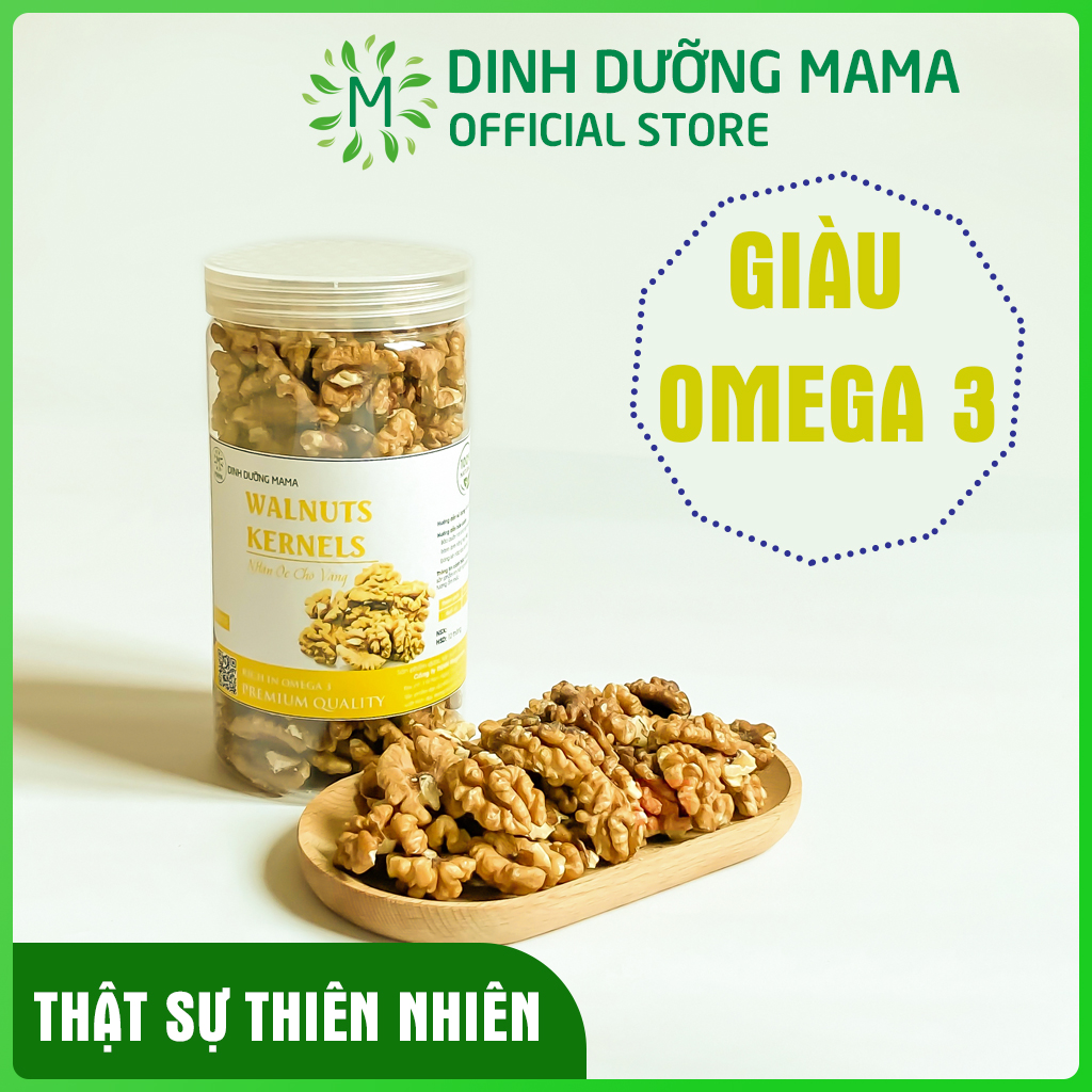 Hạt óc chó vàng tách vỏ mama nhập khẩu mỹ 500g hạt dinh dưỡng ăn vặt mẹ bầu ăn kiêng giảm cân hat oc cho hat dinh duong say khô ma001