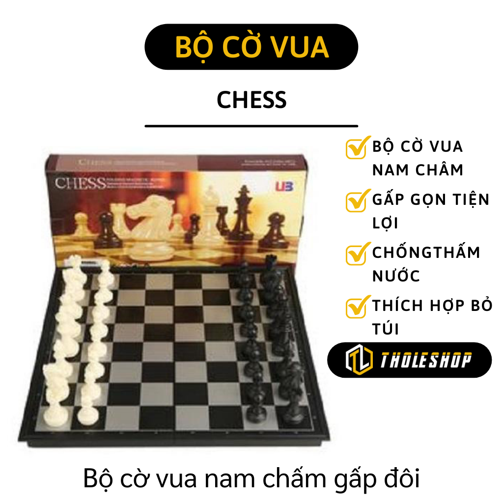 Bàn cờ vua nam châm - Bàn chơi cờ vua - Bàn chơi cờ vua bằng nhựa dẻo