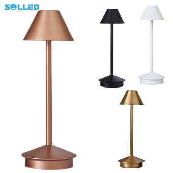 Solled Đèn LED để bàn 3 màu sắc mờ dần USB có thể sạc được đèn ban đêm Đèn bàn cảm ứng cho văn phòng quầy rượu nhà hàng