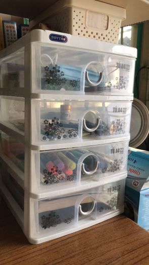 Tủ nhựa duy tân Tomi A4 nhiều ngăn - Đựng vừa giấy A4