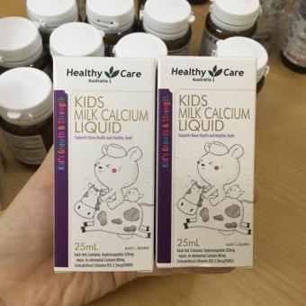 Canxi Dạng Nước Calcium Milk Liquid 25Ml Healthy Care