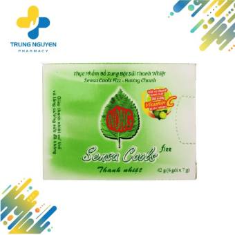 Bột Sủi Thanh Nhiệt Sensa Cools Fizz - Hương Chanh - Thanh Nhiệt