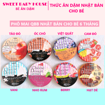 Phô mai QBB đủ vị hộp 6 miếng 90gr nội địa Nhật .Date 3/2023 - Sweet Baby House