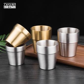 XINLANYASHE Bia phong cách Hàn Quốc bằng thép không gỉ 304 cốc thép không gỉ bảo quản lạnh thép không gỉ 304 Ngăn chặn sự đóng cặn của miệng cốc nước. Cốc nước di động, cốc đựng nước, túi hoạt động, túi cách nhiệt, bình nước Cốc thủy tinh bia kính xe hơi
